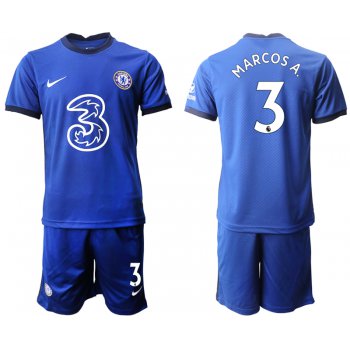 Men 2020-2021 club Chelsea home 3 blue Soccer Jerseys