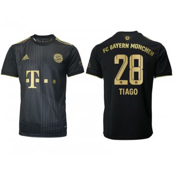 Men 2021-2022 Club Bayern Munich away aaa version black 28 Adidas Soccer Jersey