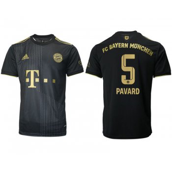 Men 2021-2022 Club Bayern Munich away aaa version black 5 Adidas Soccer Jersey