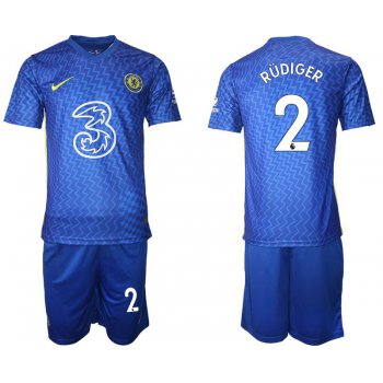 Men 2021-2022 Club Chelsea FC home blue 2 Nike Soccer Jersey