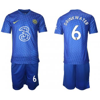 Men 2021-2022 Club Chelsea FC home blue 6 Nike Soccer Jersey