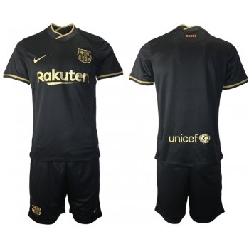 Men 2020-2021 club Barcelona away blank black Soccer Jerseys