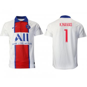 Men 2020-2021 club Paris St German away aaa version 1 white Soccer Jerseys