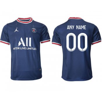 Men 2021-2022 Club Paris St German home aaa version blue customized Soccer Jersey