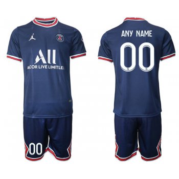 Men 2021-2022 Club Paris St German home blue customized Soccer Jersey