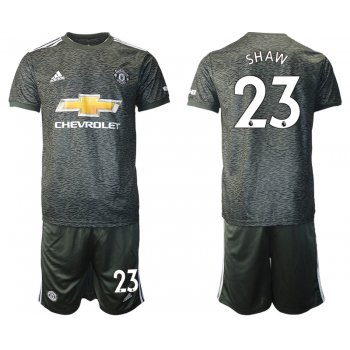 Men 2020-2021 club Manchester United away 23 black Soccer Jerseys