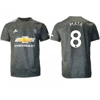 Men 2020-2021 club Manchester United away aaa version 8 black Soccer Jerseys