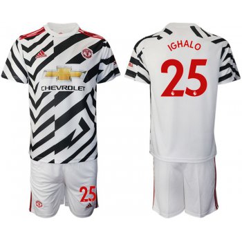 Men 2020-2021 club Manchester united away 25 white Soccer Jerseys