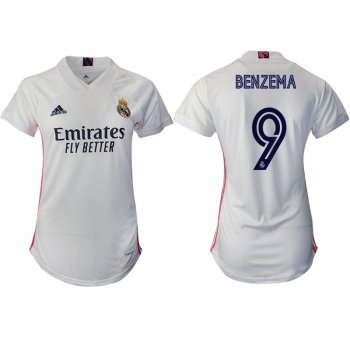 Women 2020-2021 Real Madrid home aaa version 9 white Soccer Jerseys