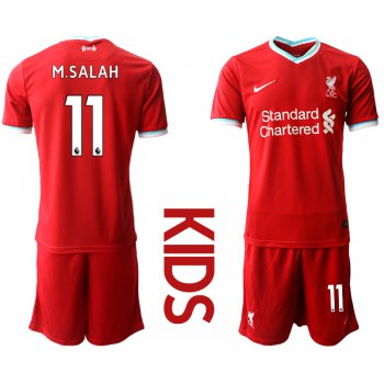 Youth 2020-2021 club Liverpool home 11 red Soccer Jerseys
