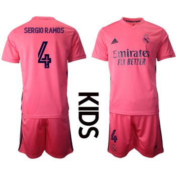 Youth 2020-2021 club Real Madrid away 4 pink Soccer Jerseys