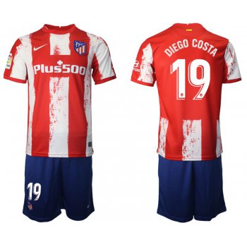 Men 2021-2022 Club Atletico Madrid home red 19 Nike Soccer Jersey