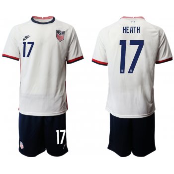 Men 2020-2021 Season National team United States home white 17 Soccer Jersey