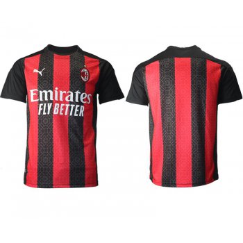 Men 2020-2021 club AC milan home aaa version red Soccer Jerseys