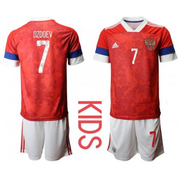 Youth 2021 European Cup Russia red home 7 Soccer Jerseys