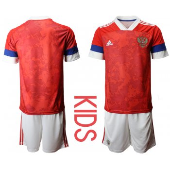Youth 2021 European Cup Russia red home Soccer Jerseys