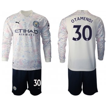 2021 Men Manchester city away long sleeve 30 soccer jerseys