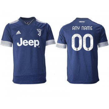 Men 2020-2021 club Juventus away aaa version customized blue Soccer Jerseys