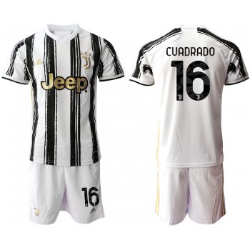 Men 2020-2021 club Juventus home 16 white black Soccer Jerseys