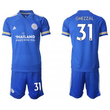 Men 2020-2021 club Leicester City home 31 blue Soccer Jerseys
