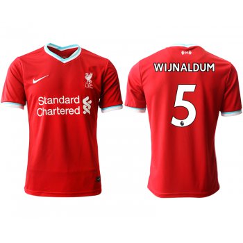 Men 2020-2021 club Liverpool home aaa version 5 red Soccer Jerseys