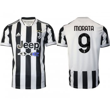 Men 2021-2022 Club Juventus home aaa version white 9 Adidas Soccer Jersey