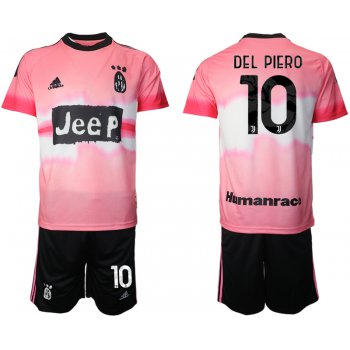 Men 2021 Juventus adidas Human Race 10 pink soccer jerseys