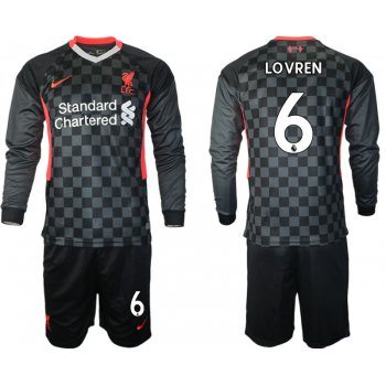Men 2021 Liverpool away long sleeves 6 soccer jerseys