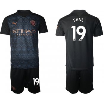 en 2020-2021 club Manchester City away 19 black Soccer Jerseys