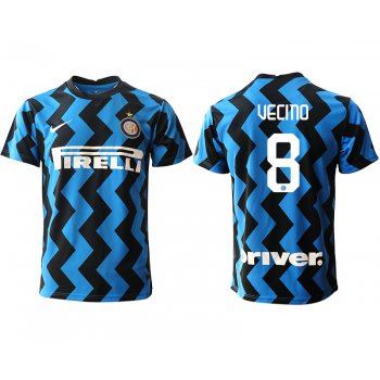 Men 2020-2021 club Inter Milan home aaa versio 8 blue Soccer Jerseys