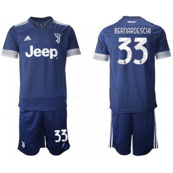 Men 2020-2021 club Juventus away 33 blue Soccer Jerseys