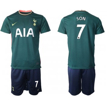 Men 2020-2021 club Tottenham away 7 green Soccer Jerseys