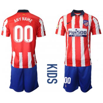 Youth 2020-2021 club Atletico Madrid home customized red Soccer Jerseys