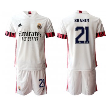 Men 2020-2021 club Real Madrid home 21 white Soccer Jerseys1