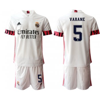 Men 2020-2021 club Real Madrid home 5 white Soccer Jerseys2