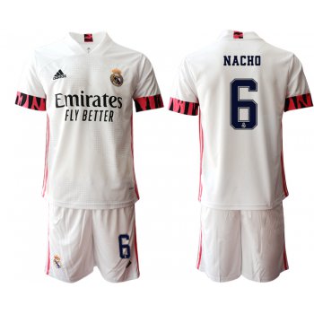 Men 2020-2021 club Real Madrid home 6 white Soccer Jerseys1
