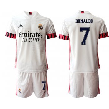 Men 2020-2021 club Real Madrid home 7 white Soccer Jerseys3