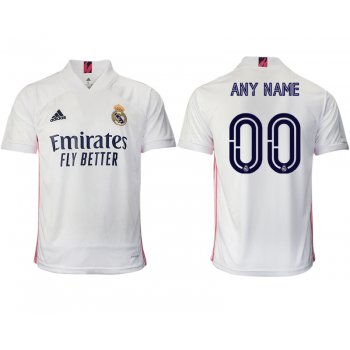 Men 2020-2021 club Real Madrid home aaa version customized white Soccer Jersey