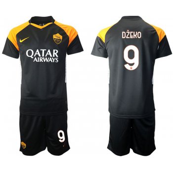 Men 2020-2021 club Rome away 9 black Soccer Jerseys