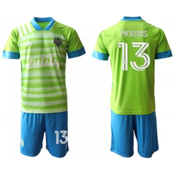 Men 2020-2021 club Seattle Sounders home 13 green Soccer Jerseys