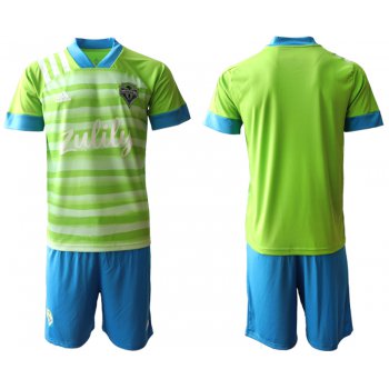 Men 2020-2021 club Seattle Sounders home blank green Soccer Jerseys