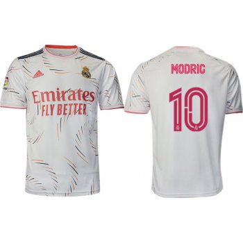 Men 2021-2022 Club Real Madrid home aaa version white 10 Adidas Soccer Jersey