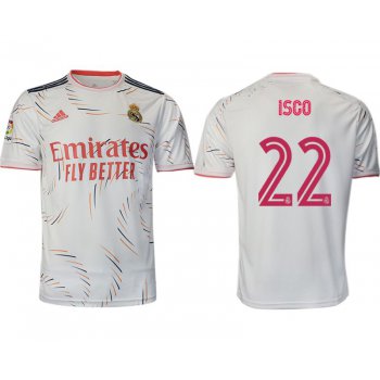 Men 2021-2022 Club Real Madrid home aaa version white 22 Adidas Soccer Jersey
