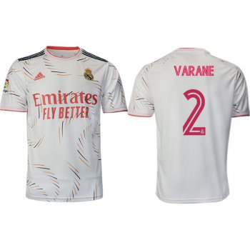 Men 2021-2022 Club Real Madrid home aaa version white 2 Adidas Soccer Jersey