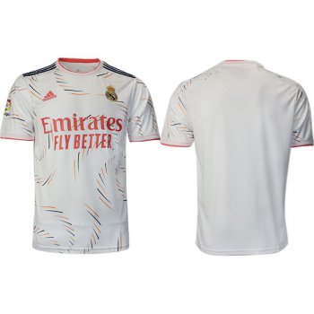 Men 2021-2022 Club Real Madrid home aaa version white blank Adidas Soccer Jersey