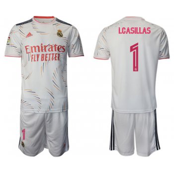 Men 2021-2022 Club Real Madrid home white 1 Adidas Soccer Jersey