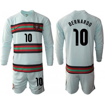 Men 2021 European Cup Portugal away Long sleeve 10 soccer jerseys