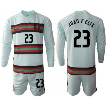 Men 2021 European Cup Portugal away Long sleeve 23 soccer jerseys