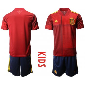 Youth 2021 European Cup Spain home red Soccer Jersey