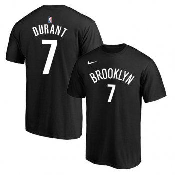 Brooklyn Nets 7 Kevin Durant Black Nike T-Shirt2